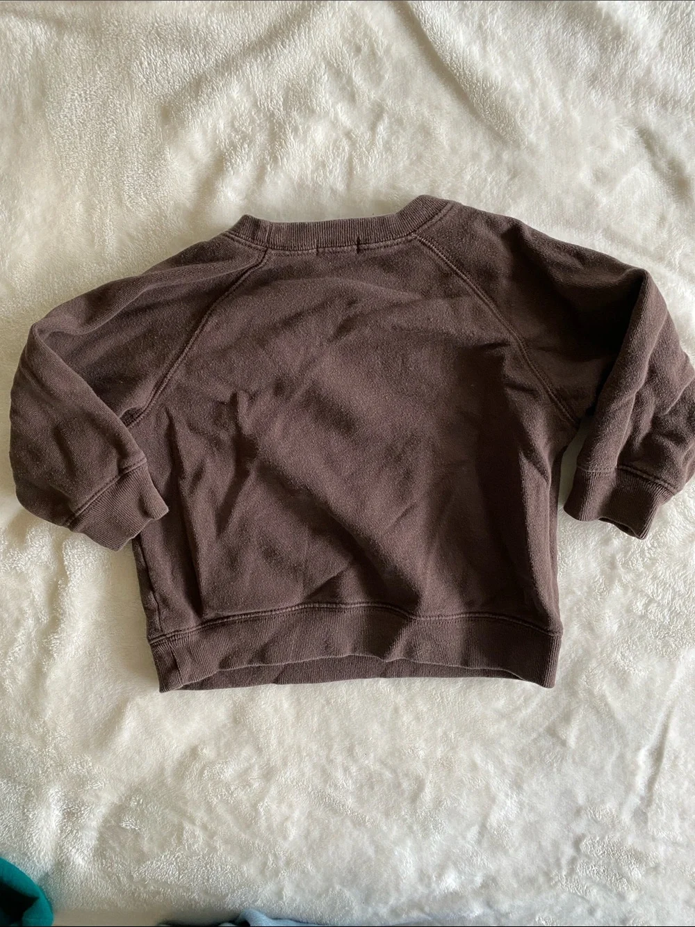 GAP Chocolate Brown Kids Crewneck Sweatshirt with Red Logo